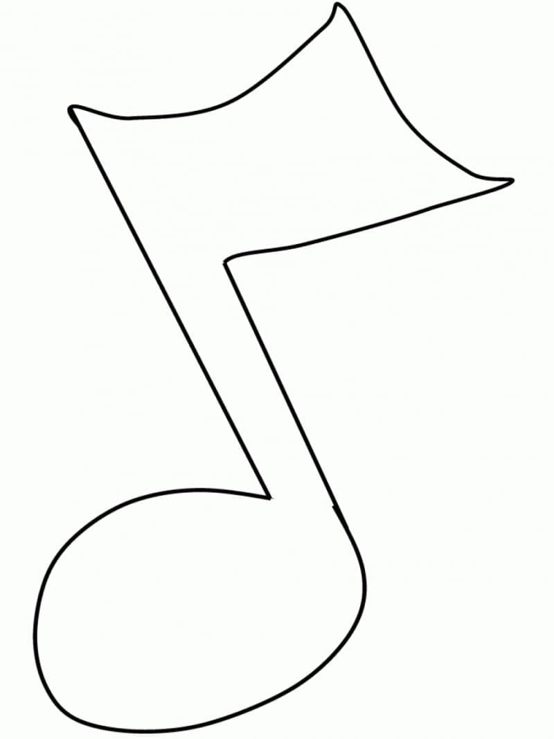 Fise de colorat cu Note Muzicale de colorat p19