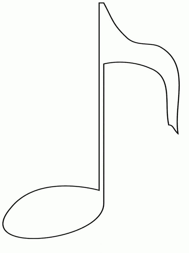 Fise de colorat cu Note Muzicale de colorat p20