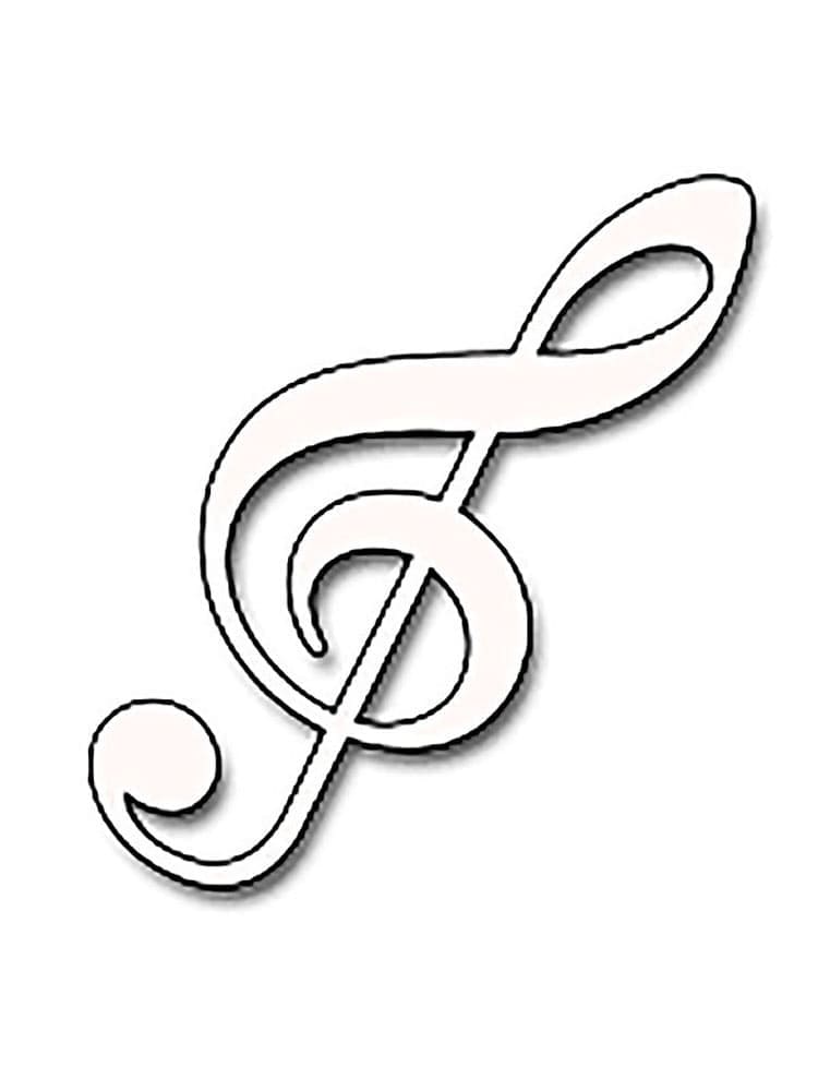 Fise de colorat cu Note Muzicale de colorat p27