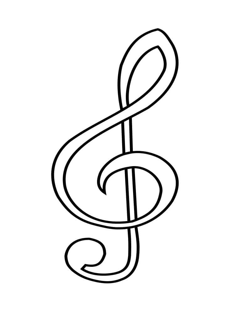 Fise de colorat cu Note Muzicale de colorat p36