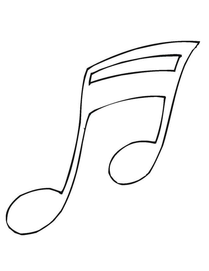 Fise de colorat cu Note Muzicale de colorat p37