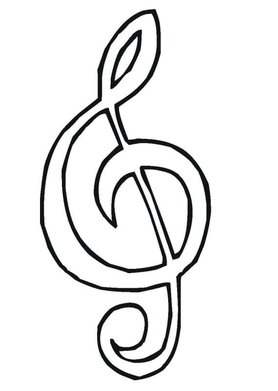 Fise de colorat cu Note Muzicale de colorat p41