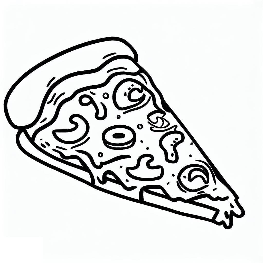 Fise de colorat cu Pizza de colorat p03
