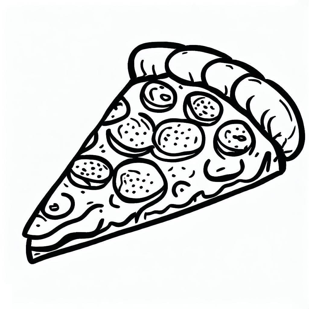 Fise de colorat cu Pizza de colorat p04