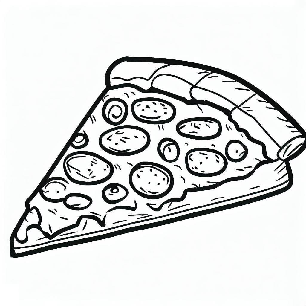 Fise de colorat cu Pizza de colorat p05