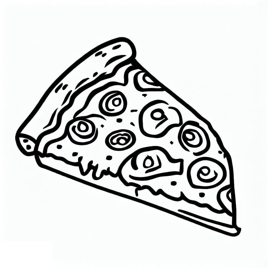 Fise de colorat cu Pizza de colorat p06
