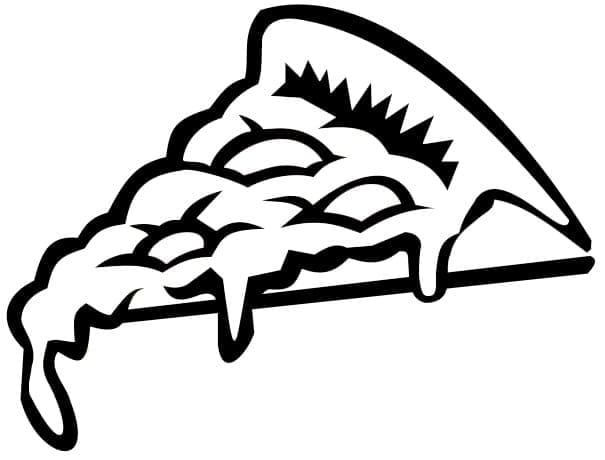 Fise de colorat cu Pizza de colorat p07