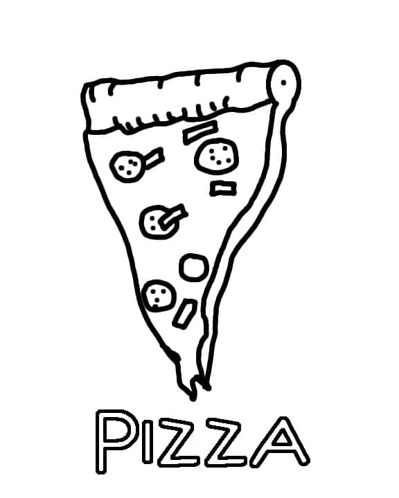 Fise de colorat cu Pizza de colorat p10