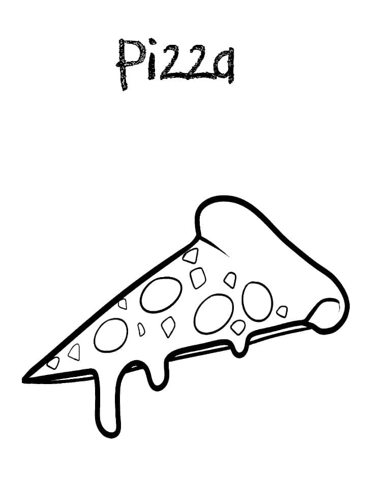Fise de colorat cu Pizza de colorat p13