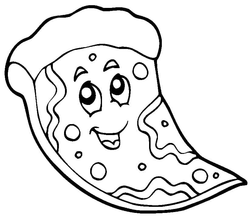 Fise de colorat cu Pizza de colorat p15