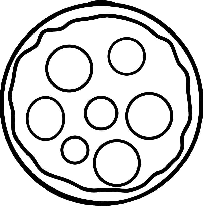 Fise de colorat cu Pizza de colorat p24