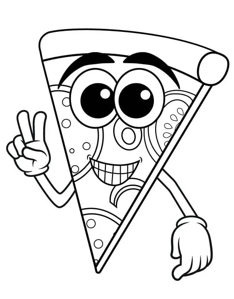 Fise de colorat cu Pizza de colorat p26