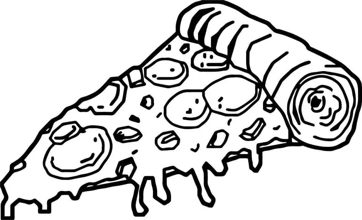 Fise de colorat cu Pizza de colorat p27