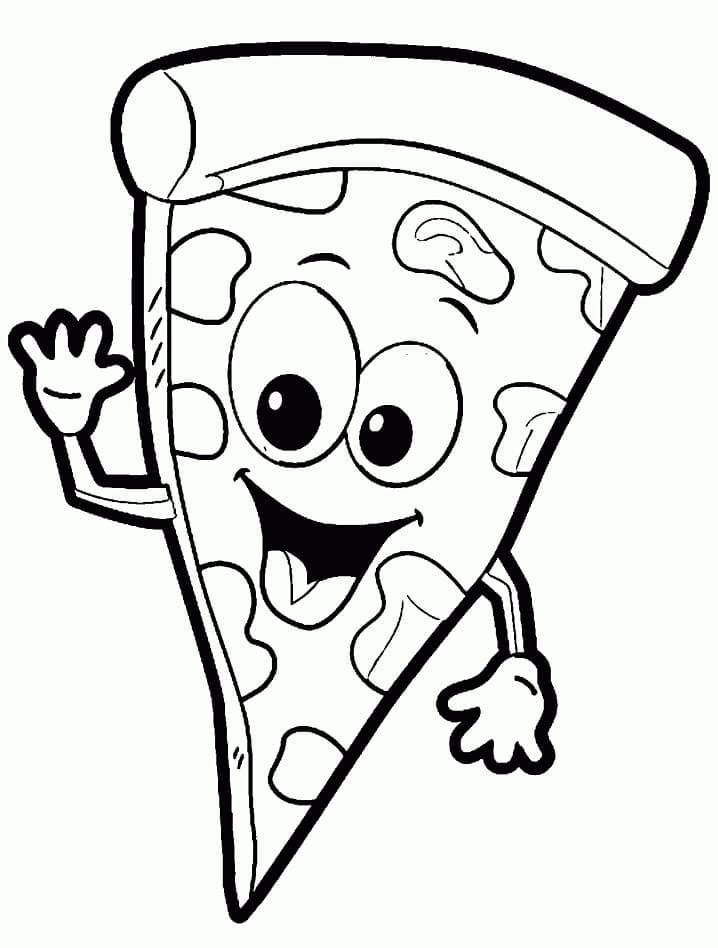 Fise de colorat cu Pizza de colorat p36