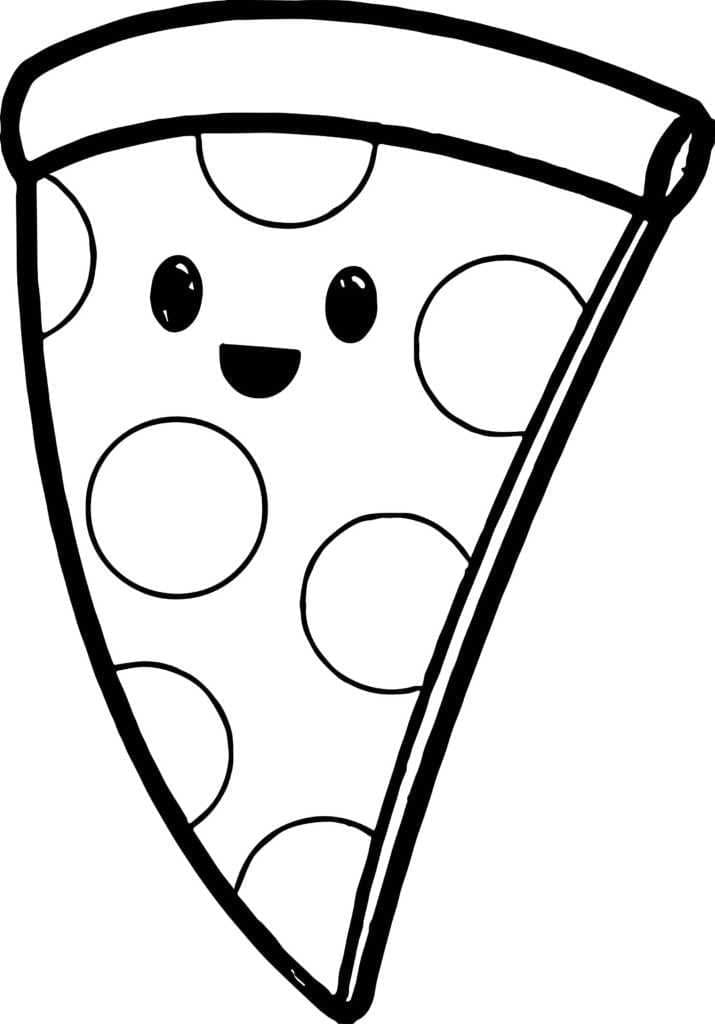 Fise de colorat cu Pizza de colorat p37