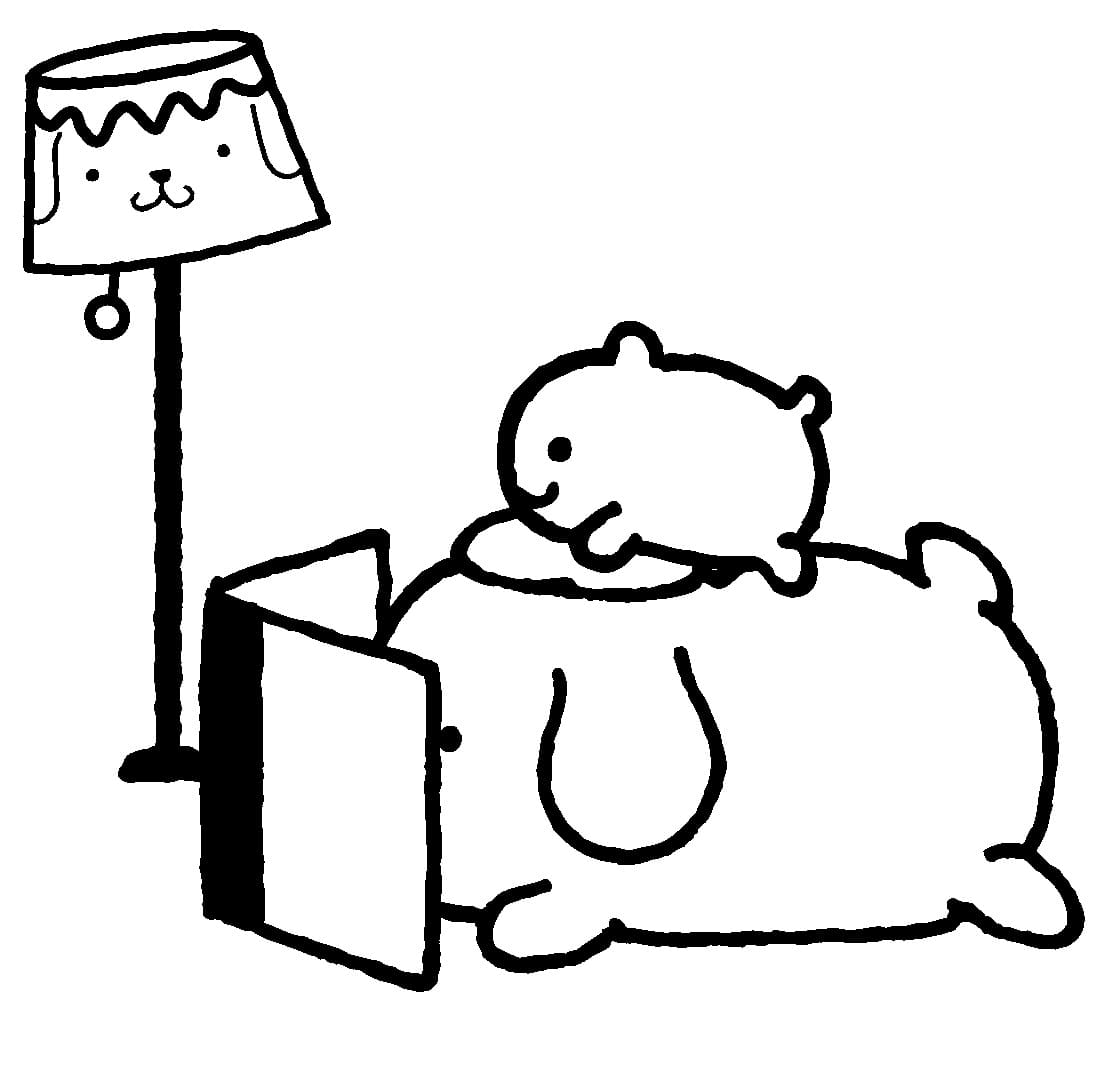 Fise de colorat cu Pompompurin de colorat p01