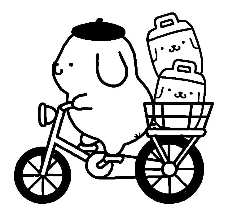 Fise de colorat cu Pompompurin de colorat p15