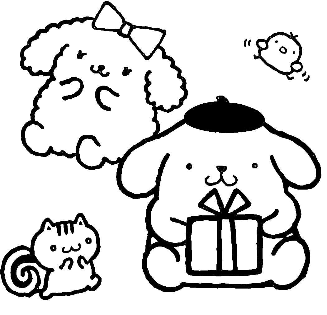 Fise de colorat cu Pompompurin de colorat p19