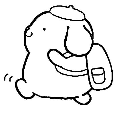 Fise de colorat cu Pompompurin de colorat p20