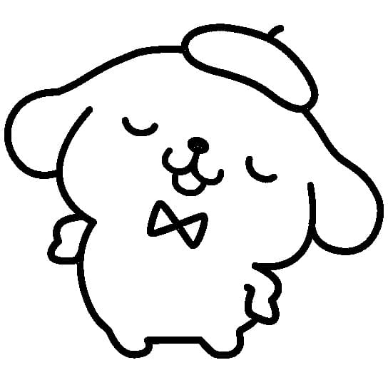 Fise de colorat cu Pompompurin de colorat p21
