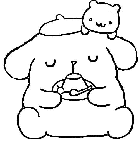 Fise de colorat cu Pompompurin de colorat p23