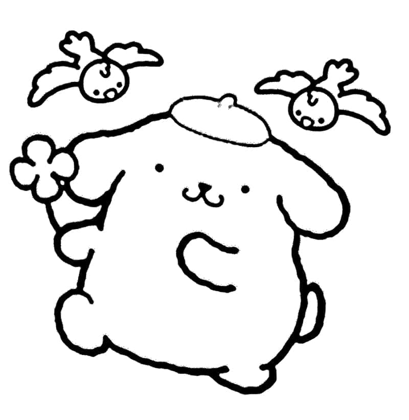 Fise de colorat cu Pompompurin de colorat p29