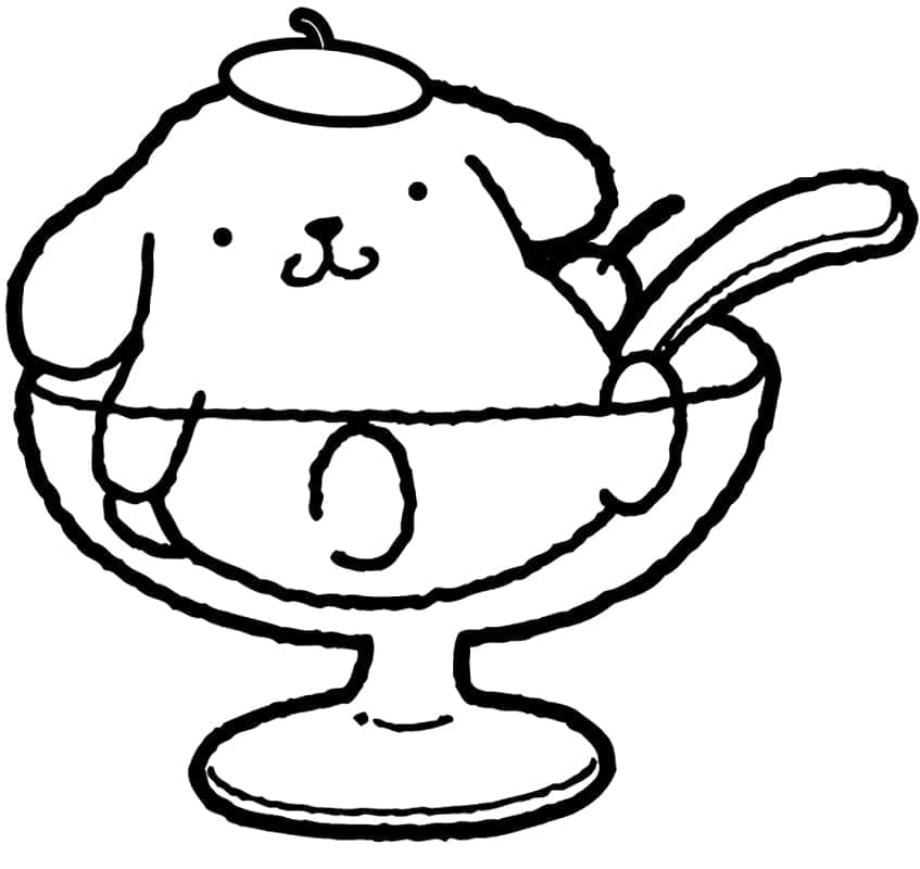 Fise de colorat cu Pompompurin de colorat p30