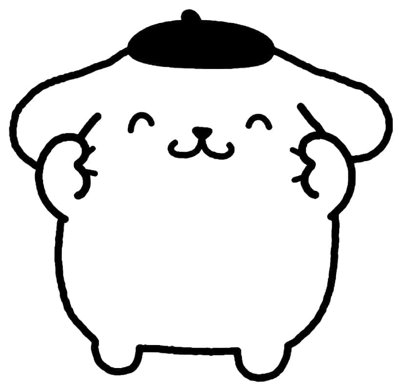 Fise de colorat cu Pompompurin de colorat p32