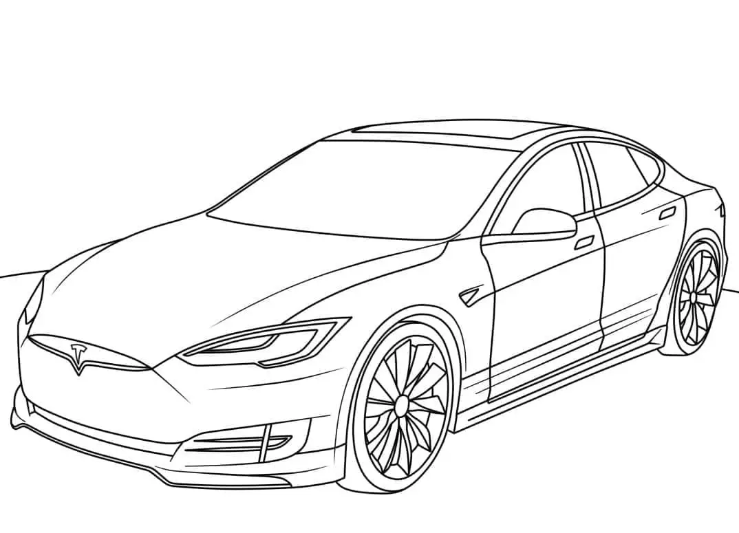 Fise de colorat cu Tesla de colorat p04
