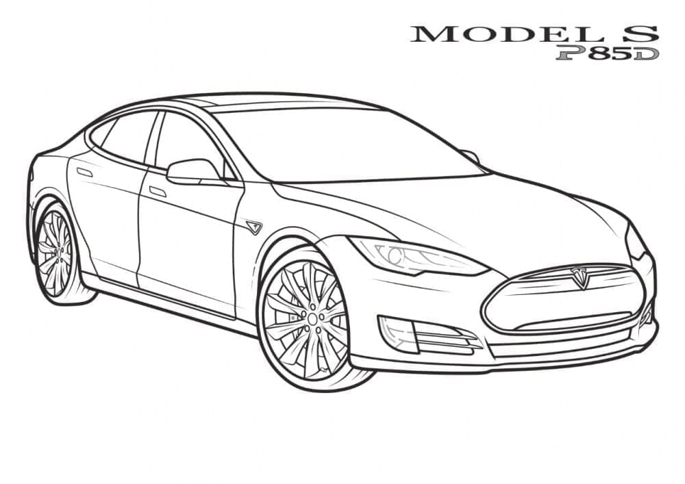 Fise de colorat cu Tesla de colorat p07