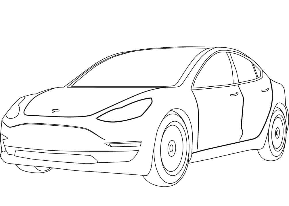 Fise de colorat cu Tesla de colorat p08