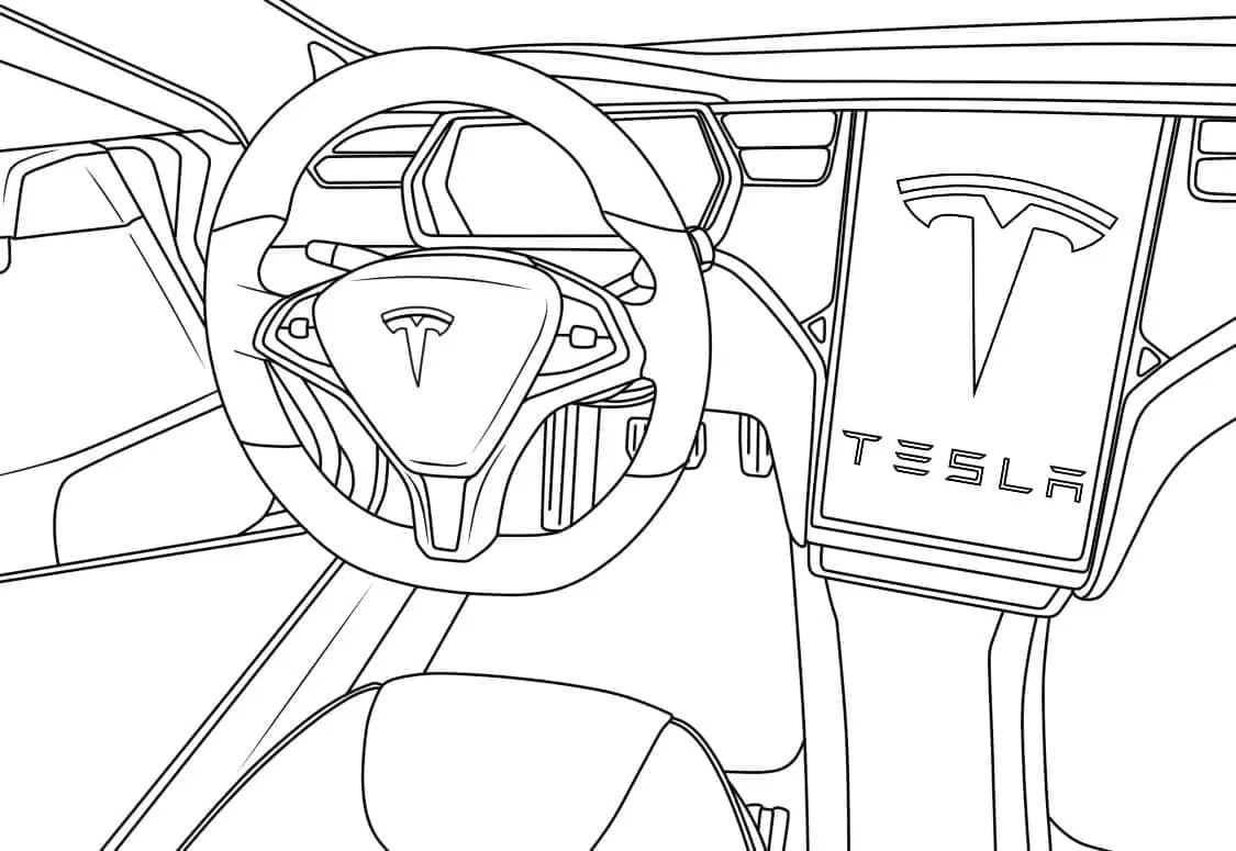 Fise de colorat cu Tesla de colorat p11