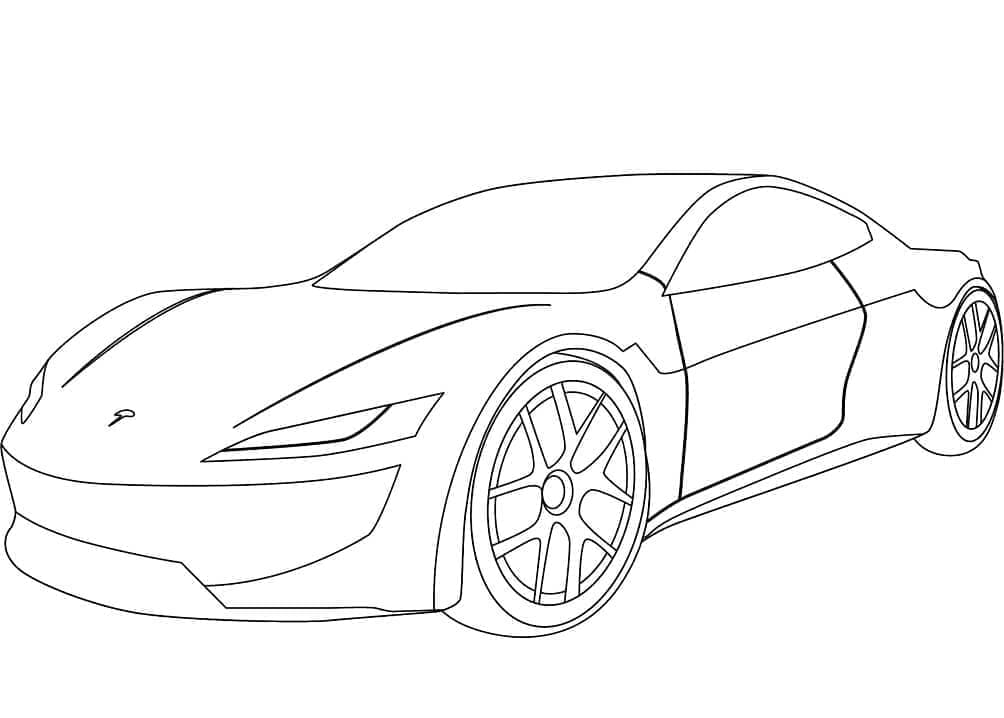 Fise de colorat cu Tesla de colorat p13