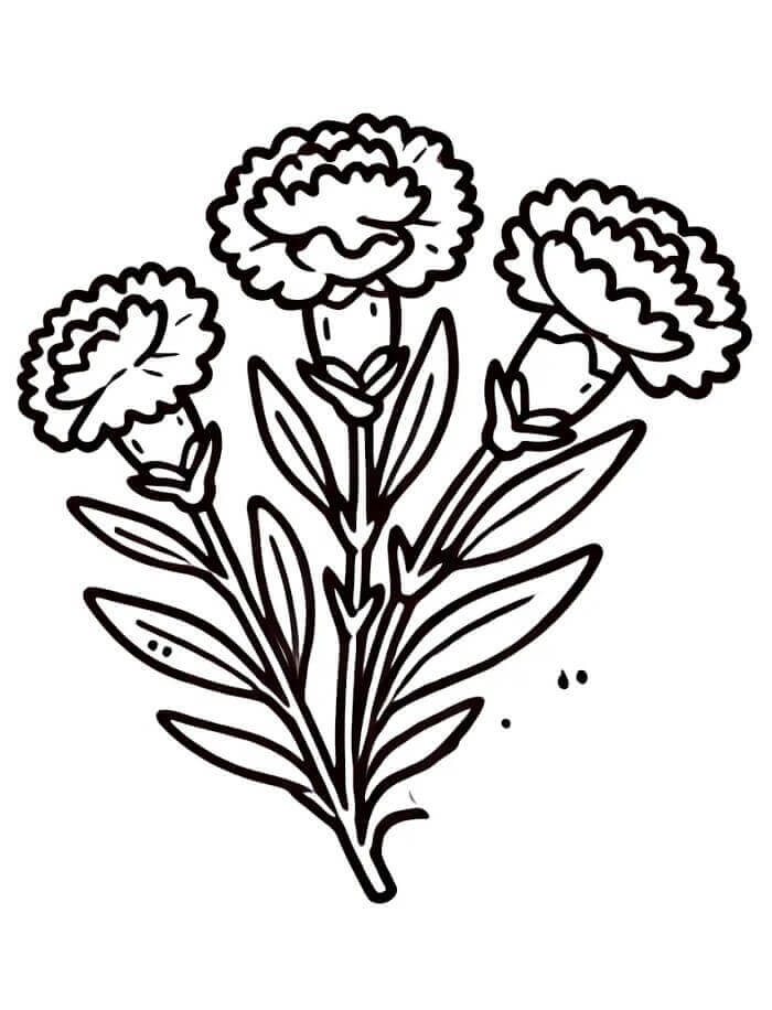 Fise de colorat cu Buchete de Flori de colorat p23
