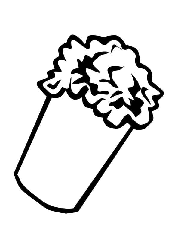 Fise de colorat cu Popcorn de colorat p13