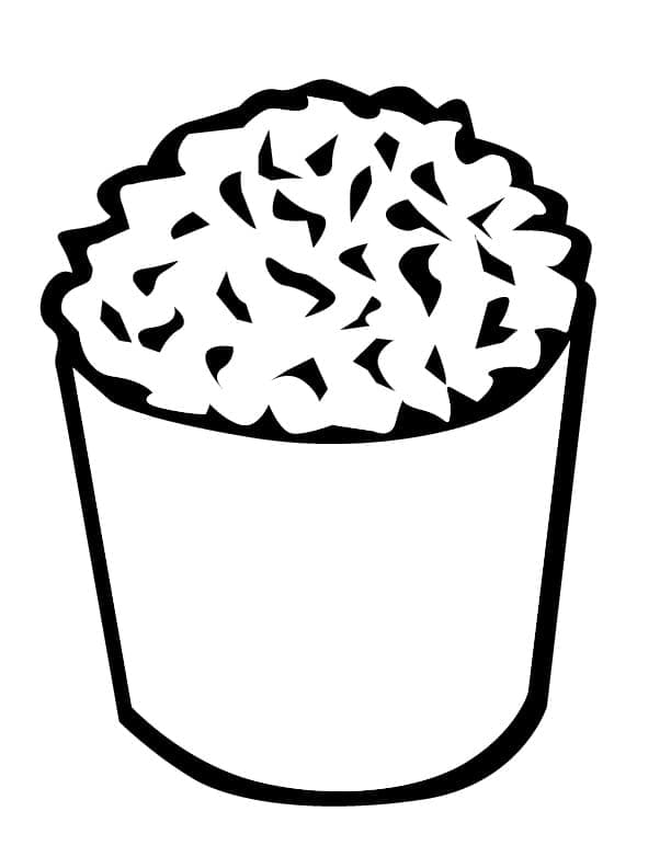 Fise de colorat cu Popcorn de colorat p24