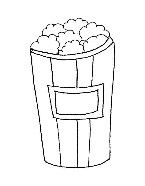Fise de colorat cu Popcorn de colorat p26