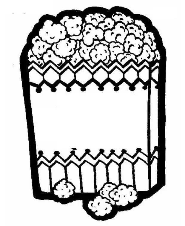 Fise de colorat cu Popcorn de colorat p27