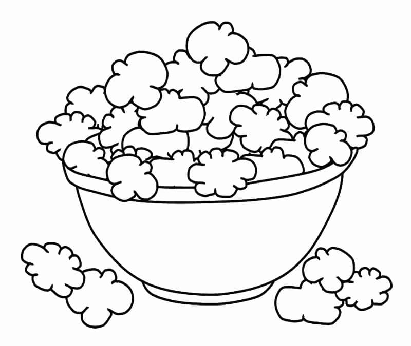 Fise de colorat cu Popcorn de colorat p28