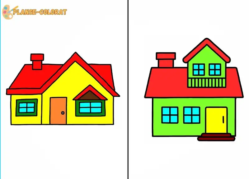 Fise de Colorat cu cum-sa-desenezi-o-casa-usor-pas-cu-pas-tutorial-pentru-incepatori