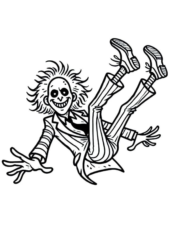 Fise de colorat cu Beetlejuice de colorat p22