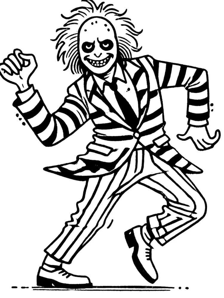 Fise de colorat cu Beetlejuice de colorat p24