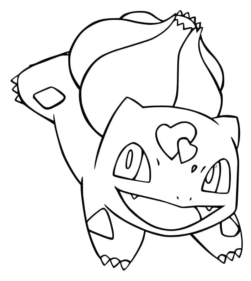 Fise de colorat cu Bulbasaur de colorat p08