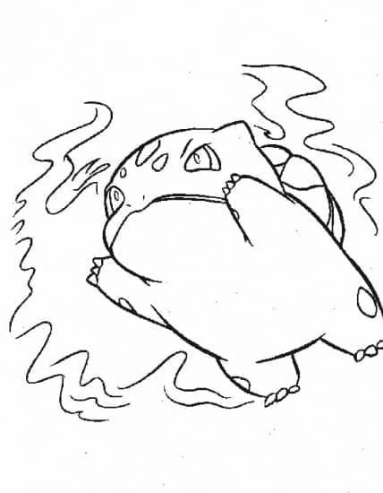 Fise de colorat cu Bulbasaur de colorat p09