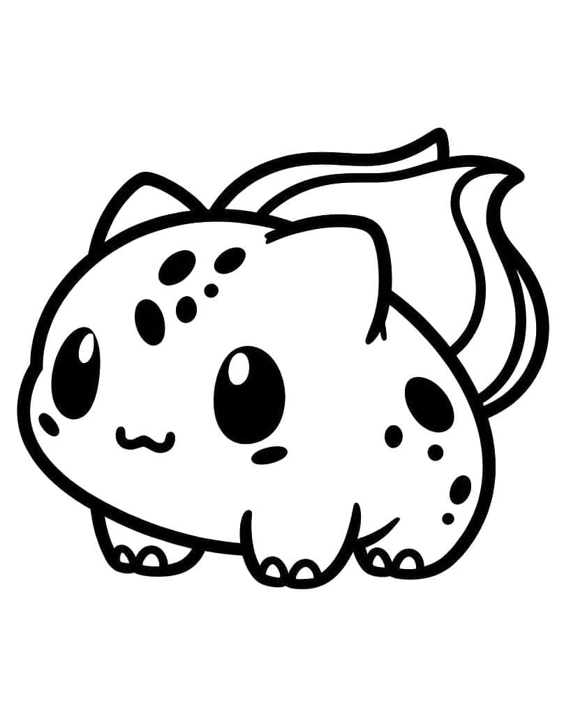 Fise de colorat cu Bulbasaur de colorat p10