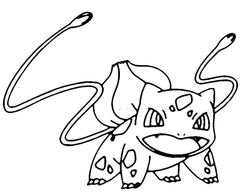 Fise de colorat cu Bulbasaur de colorat p21