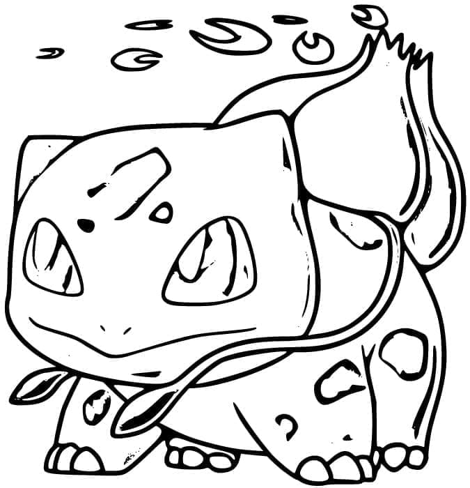 Fise de colorat cu Bulbasaur de colorat p22