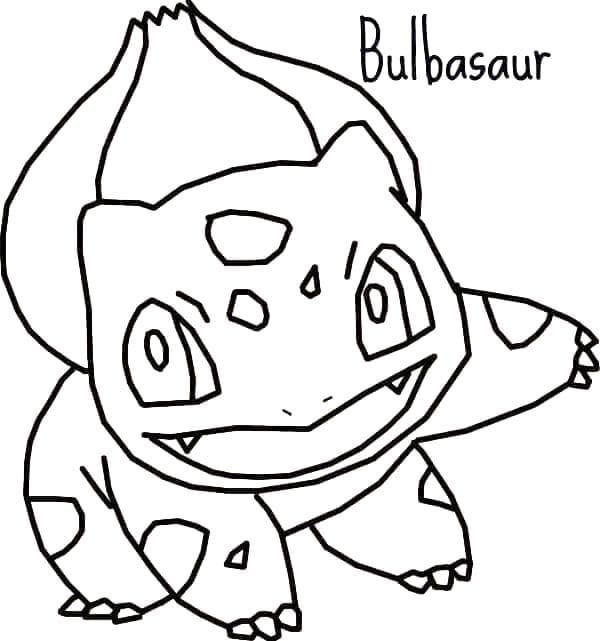 Fise de colorat cu Bulbasaur de colorat p24