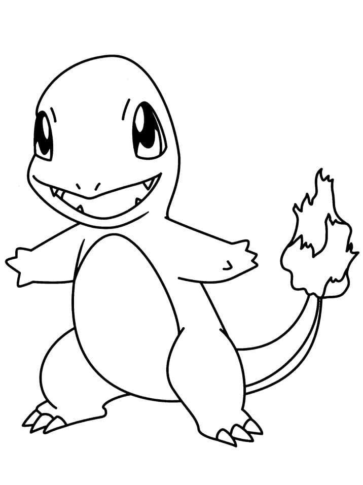Fise de colorat cu Charmander de colorat p10