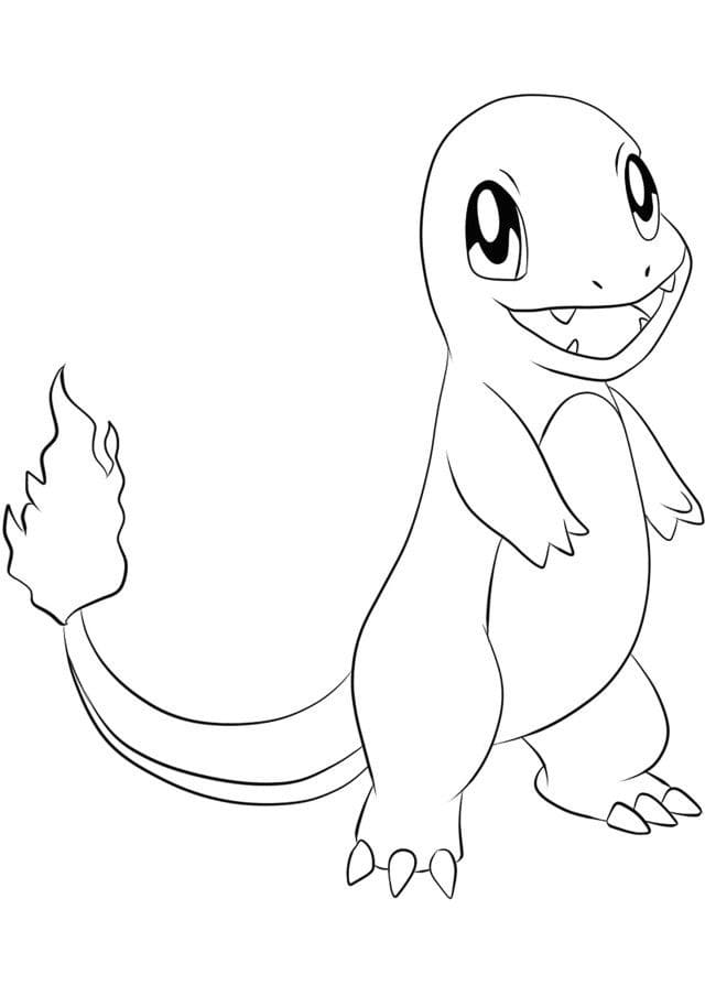 Fise de colorat cu Charmander de colorat p12